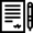 icône tarif en noir
